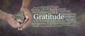 Gratitude from the Heart Word Cloud Royalty Free Stock Photo