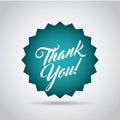 Gratitude message label icon Royalty Free Stock Photo