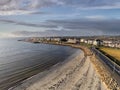 Aerial view on Salthill Galway.