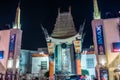 Grauman`s Chinese Theater on hollywood blvd los angeles at night