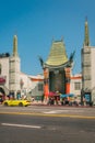 Grauman\'s Chinese Theatre is a movie palace on the historic Hollywood Walk of Fame at 6925 Hollywood Boulevard in Hollywood