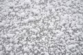 graupel snow texture on the ground