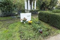 Grave of Christa Wolf at old Dorotheenstaedtischer Friedhof