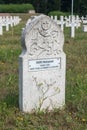 Grave of civilian victim of the Islamic faith. Grave of Dairi Mohamed on French Military Cemetery