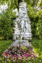 Grave of composer Johann Strauss in Cemetery in Vienna