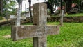 Grave of famous German-French philanthropist Albert Schweitzer a