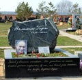 The grave of the famous Russian artist Valentin Gaft at the Troyekurovsky cemetery in Moscow