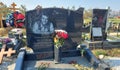 The grave of the famous Russian film actor Alexei Buldakov at the Troekurovsky cemetery in Moscow