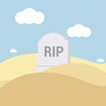 Grave flat design