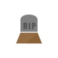 Grave, gravestone, inscription, color icon. Simple colored of halloween icons for ui and ux, website or mobile application