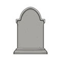 grave headstone cartoon vector illustration Royalty Free Stock Photo