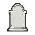 grave headstone game pixel art vector illustration Royalty Free Stock Photo