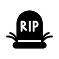 Grave  glyph flat icon Royalty Free Stock Photo