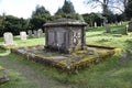 The Grave of Joseph Paxton, 1803-1865. Edensor, Derbyshire, UK. March 17, 2023. Royalty Free Stock Photo