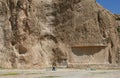 Grave of king Daeiros near Persepolis Royalty Free Stock Photo
