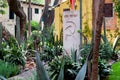 The grave of Leon Trotsky at the house where he lived in Coyoacan, Mexico City