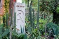 The grave of Leon Trotsky at the house where he lived in Coyoacan, Mexico City