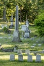 Grave Markers at an Old Cemetery Royalty Free Stock Photo