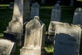 Grave Markers at an Old Cemetery Royalty Free Stock Photo