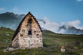 Grave mausoleums of Alans. North Ossetia Alania. Royalty Free Stock Photo