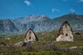 Grave mausoleums of Alans. North Ossetia Alania. Royalty Free Stock Photo