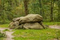 Grave monument from the Stone Age called Dolmen D8 Royalty Free Stock Photo