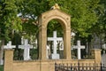 Grave monuments in Invalidenfriedhof cemetery, Berlin Royalty Free Stock Photo