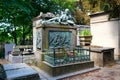 The grave of the painter Theodore Gericault at the Pere Lachaise
