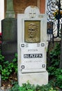 Grave of Patrik Blazek, Vysehrad Cemetery, Prague, Czech Republi Royalty Free Stock Photo