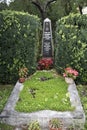 The grave of the red army soldier Belyakov, who died during the liberation of Prague from the Nazi invaders in may 1945. Prague,