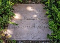 The Grave of Robert Graves, Deia - Deya, Mallorca.