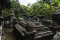 Grave site in the middle of the jungle of Cambodia.