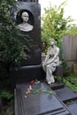 The grave of Sophia of Sarkizova-Serazini at the Novodevichy cemetery in Moscow Royalty Free Stock Photo