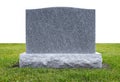 Grave Stone on Green Grass