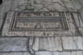 Grave stone in Hagia Sofia in Istanbul Royalty Free Stock Photo