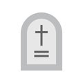 Grave stone, Halloween related icon, flat design