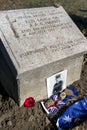 Grave stone at Lone Pine Memorial. Royalty Free Stock Photo