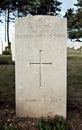 A war grave of an unknown soldier in Normandy. Royalty Free Stock Photo