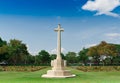 Grave Stone at World War II Cemetery, Royalty Free Stock Photo