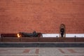 The grave of the Unknown Soldier, symbols of war Royalty Free Stock Photo