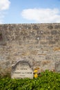 The grave of Vincent Van Gogh in France Royalty Free Stock Photo