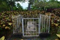 The grave of Willian Walker in the old cemetery of Trujillo, Honduras Royalty Free Stock Photo