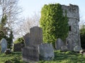 Ancient Grave yard head stones Royalty Free Stock Photo