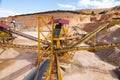 Gravel aggregate extraction Royalty Free Stock Photo