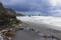 Oregon Coast at Ecola State Park on Stormy Day, Pacific Northwest, USA Royalty Free Stock Photo