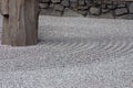 Gravel bed in Zen garden