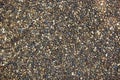 Gravel concrete floor