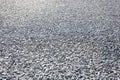 Gravel and concrete pavement used for pedestrian areas, cement works as a fixative and gravel increases grip Royalty Free Stock Photo