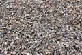 Gravel, crushed stone. Texture of rubble Construction material