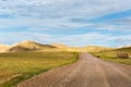 Gravel dirt road on nature reserve